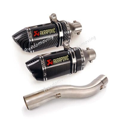 Tubo de escape medio 310 mm escape para Ducati Scrambler Monster 797 ICON CLASSIC Foto 1 de 4