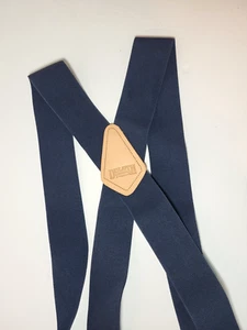 Duluth Trading Men's Adjustable Suspenders Side Clip Blue 2in Wide Heavy Duty - Picture 1 of 5