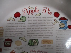 Martha Stewart Collection Apple Pie Recipe Plate for Macy's - Picture 1 of 6