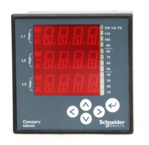 SCHNEIDER CONZERV EM6400 INDUSTRIAL DIGITAL ELECTRIC POWER & ENERGY METER - Bild 1 von 5