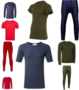 Camisetas térmicas de manga corta y larga Johns para hombre ropa interior cálida capa base - Imagen 1 de 4