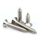 A2 MARINE GRADE STAINLESS STEEL COUNTERSUNK SELF TAPPING WOOD SCREWS CHIPBOARD