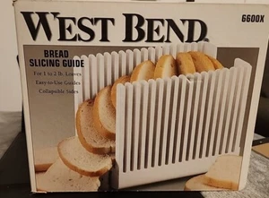 West Bend 6600X Bread Slicing Guide Collapsible Folding Compact White Plastic LN - Picture 1 of 5