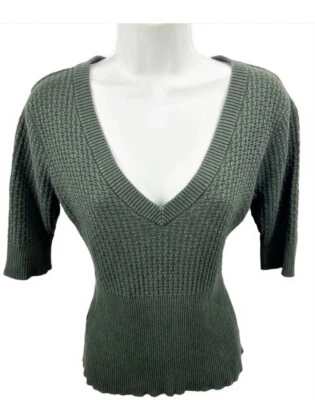 Suéter Pullover Grande Penguin Munsingwear Cuello en V Waffle De Colección Manga 1/2 Gris Cuna Foto 1 de 4