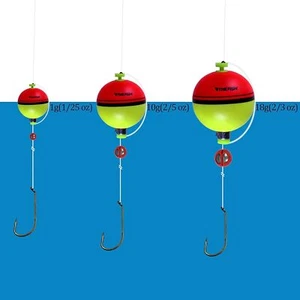 EVA Foam Fishing Floats Foam Fishing Bobbers, Fishing Bobbers Snap-On Push Butto - Picture 1 of 10