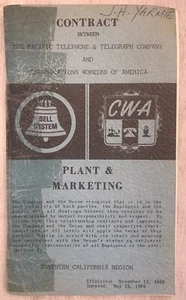 1966 Bell Systems Pacific Telephone Co Contract Plant And Marketing Handbook - Picture 1 of 3