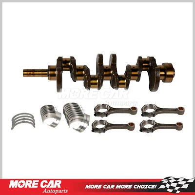 STD Crankshaft w/ 4 Connecting Rod Set Main&Rod Bearing for 82-95 Toyota 2.4L l4 - Image 1 of 4