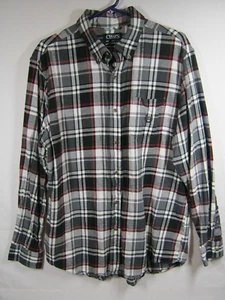 Ralph Lauren Chaps Shirt Mens Sz Large Flannel Plaid Long Sleeve Outdoor Hiking - Picture 1 of 7