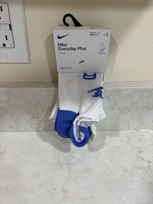 Nike Dri-Fit Everyday Plus 3 pares de calcetines No-Show 3pk calcetines deportivos talla S blancos Foto 1 de 4