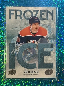2024-25 Upper Deck Ice ZACH HYMAN congelato nel ghiaccio - già strappato (pulito) #FI-44 - Foto 1 di 6