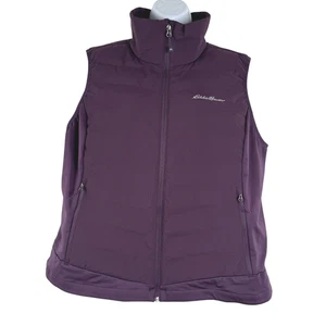 Eddie Bauer Down Puffer Vest Womens 2XL Purple Full Zip Outdoor CJ-2188 - Picture 1 of 10