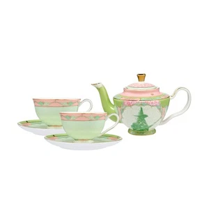 5PK Maxwell & Williams Wicked Pink Goes Good With Green Tea Set - Elphaba - Picture 1 of 4