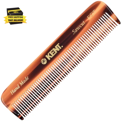 a FOT Peine de Bolsillo Hecho a Mano Diente Fino Carey para Hombres, Mujeres y Niños, Tiburones Foto 1 de 4