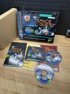 Space Quest Collection Series Games 1 - 6 Big Box PC 2 Discs - Complete CIB - Picture 1 of 5
