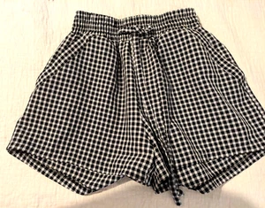 Sienna Sky Black White Checkered Casual Shorts Women's Size Small - Picture 1 of 2