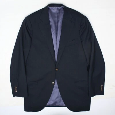 Traje Abrigo Suitsupply Lazio Para Hombre 44L Azul Marino Lana Vitale Barberis Canonico Foto 1 de 4