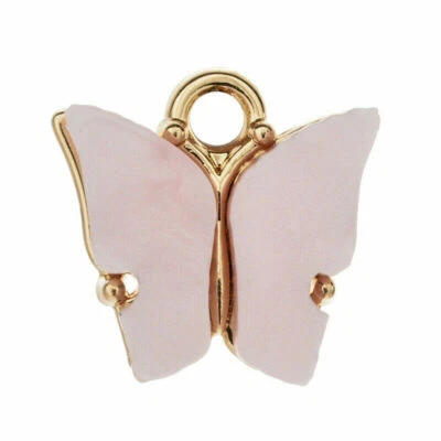 10 piezas dijes de acrílico hágalo usted mismo joyería precioso colgante mariposa hecho a mano animal Foto 1 de 4