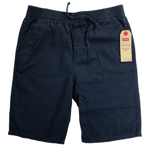 NWT Levi's Blue Elastic Waist Slim Fit Pull On Shorts Boys Size Medium & Large - Picture 1 of 3