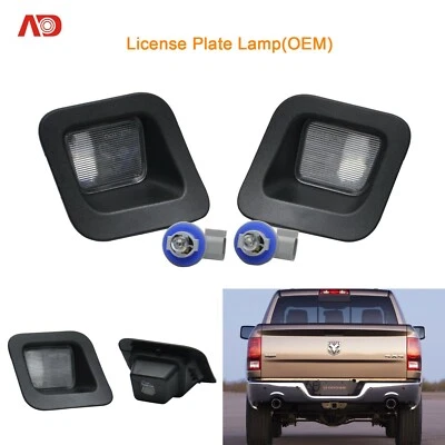 License Plate Lights OE Housing Replacement For 2002-18 Dodge RAM 1500 2500 3500 - Image 1 of 4