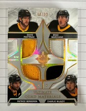 21-22 Ultimate Collection Hockey Quad Materials Pittsburgh Penguins 9/99