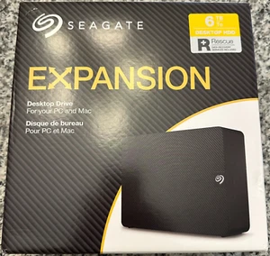 Seagate Expansion 6 TB Desktop External Hard Drive for PC and Mac - Photo 1/5