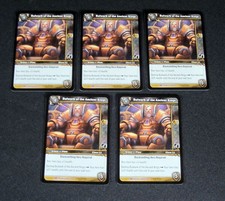 Lot of (5) World of Warcraft WoW TCG Bulwark of the Ancient Kings Crafting  Epic