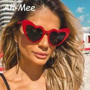 Heart Shaped Love Sunglasses – Retro Cat Eye Women’s Fashion Brand Eyewear - Picture 1 of 15