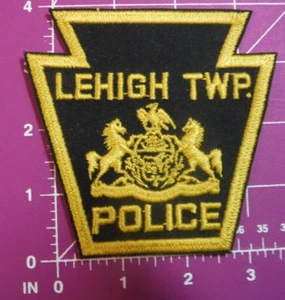 Vintage lehigh Township Pennsylvania POLICE keystone patch - Picture 1 of 2