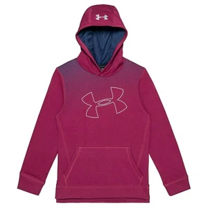 Under Armour COLDGEAR Hoodie YOUTH Boys Burgundy size S, M, L, XL - Picture 1 of 6