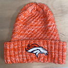 New Era Beanie Denver Broncos unisexe orange blanc football NFL tricoté décontracté