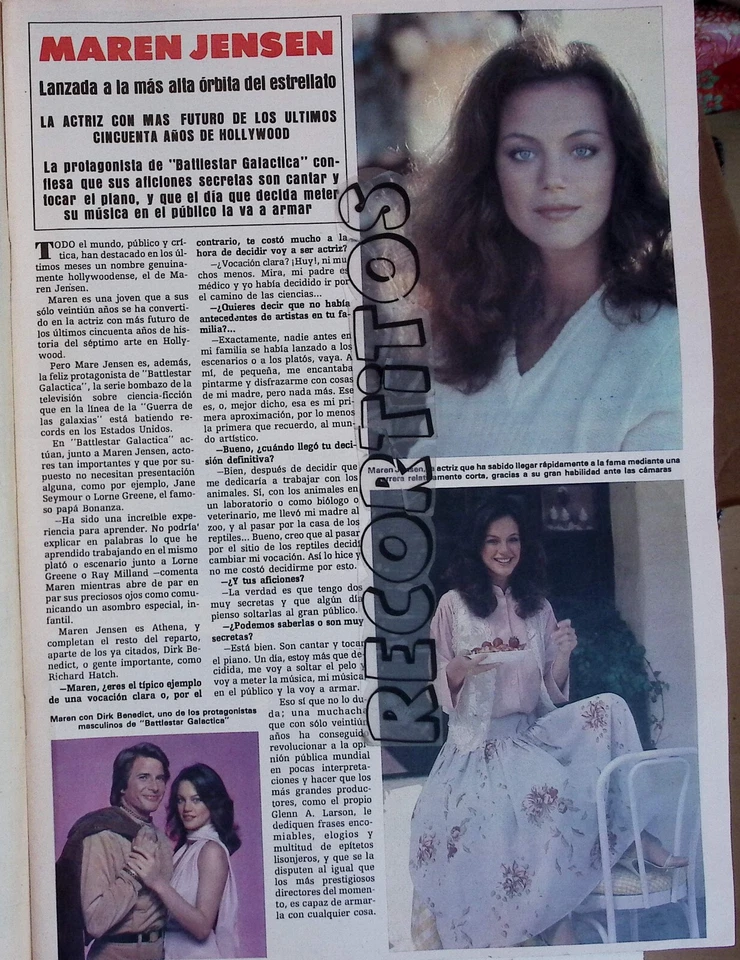 recortes 1800 maren jensen dirk benedict galactica Foto 1 de 1