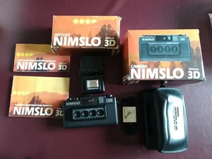 Vintage "Nimslo 3D" Quadra Lens 35mm Film Camera W/ Instructions, Manual & Case - Picture 1 of 4