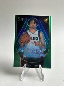 2023-24 Panini Select - Iconos de neón verde Prizm #16 Dereck Lively (RC) - Imagen 1 de 2