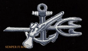 UDT Underwater Demolition Team PATCH US NAVY SEAL PIN UP TRIDENT SPEAR MUSKET - Picture 1 of 24