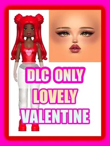 Dress To Impress *DLC CODE ONLY* - LOVELY VALENTINE - Messaged ASAP - DTI Doll - Picture 1 of 10