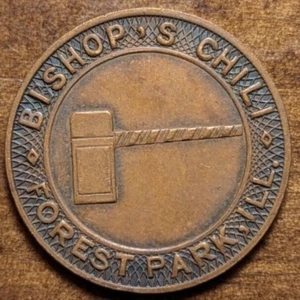 Medidor de estacionamiento chile Forest Park, Illinois IL Bishop's ficha de parquea - Imagen 1 de 4