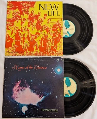The Word Of God NEW LIFE (1972) + HYMN OF THE UNIVERSE (1974) xian folk 2-LP LOT - Image 1 of 4