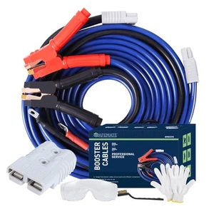 00 Gauge 30 FT Heavy Duty Jumper Cables - 1500Amp Booster Jumper Cable for Ca... - Picture 1 of 8