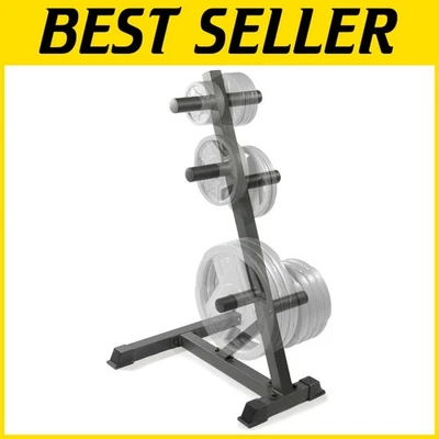 Powder-Coated Weight Plate Organizer Stand - Image 1 of 4