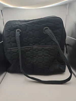 Bolso/Tote de pañales Thirty-One negro grande forrado barroco, bolsillos exteriores, hombro  Foto 1 de 4