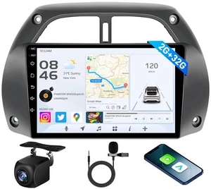 Radio estéreo de coche para Toyota RAV4 2001 2002 2003 2004 2005 2006: 9 pulgadas táctiles... - Imagen 1 de 7