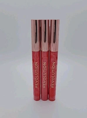 NEW! 3x Makeup Revolution Velvet Kiss Lip Crayon Decadence 0.04 oz SEALED  - Image 1 of 4