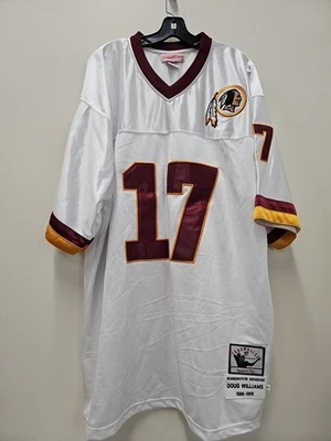Camiseta deportiva Mitchell Ness Washington Redskins Doug Williams 17 retro 60 4XL Foto 1 de 4