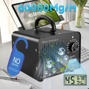 60000 Mg/H Ozone Generator Ozonator Machine LCD Home Car Air Purifier Cleaner US - Picture 1 of 14