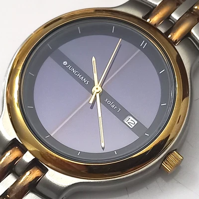 ELEGANTE NOS AÑOS 90 JUNGHANS SOLAR 1 REF: 24/4001 + MANUAL DE INSTRUCCIONES Foto 1 de 4