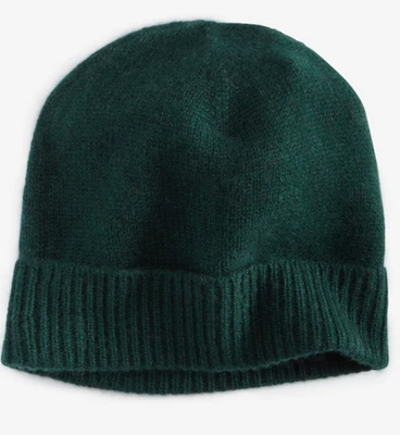 Gorro Charter Club para mujer 100 % cachemir con puños - verde pino profundo - venta al por menor $79,50 Foto 1 de 4
