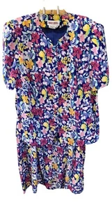Maggy London Floral Skirt Set Vintage 20 Two Piece Career Church Colorful Silk - Picture 1 of 12