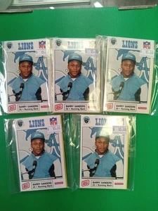 BARRY SANDERS Detroit Lions Team set of 12  1991 Oscar Mayer wieners football - Picture 1 of 2
