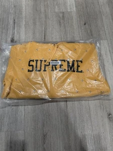 Listo para enviar Talla Pequeña Supreme Stars Sudadera con Capucha Tachonada Amarilla Envío Rápido - Imagen 1 de 6