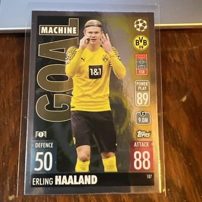 Erling Haaland 2022 Topps Match Attack Goal Machine #187 Manchester City - Image 1 of 4